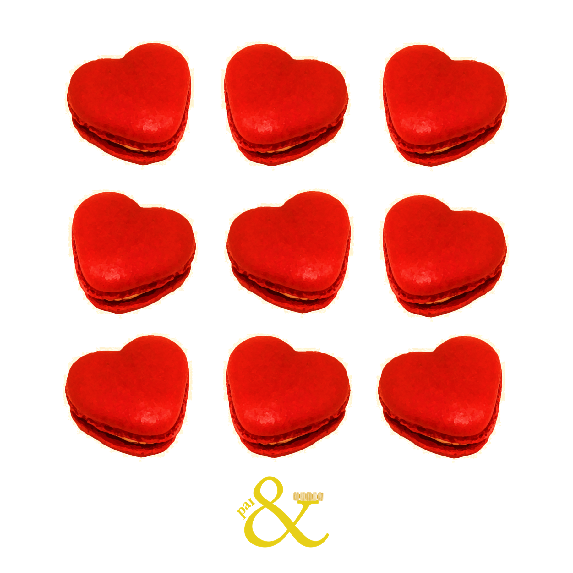 Valentine's Day Heart Macaron Box