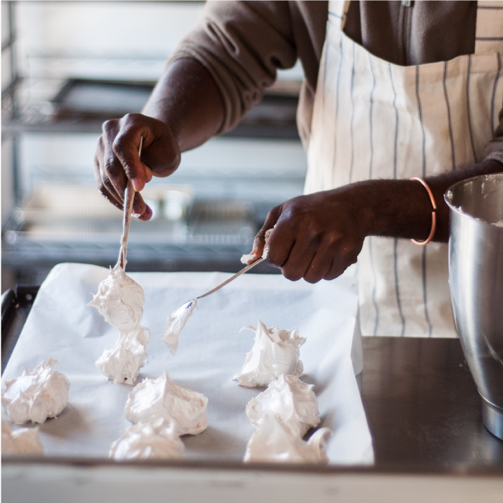 Large assorted meringues