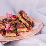 Load image into Gallery viewer, White chocolate and strawberry blondies
